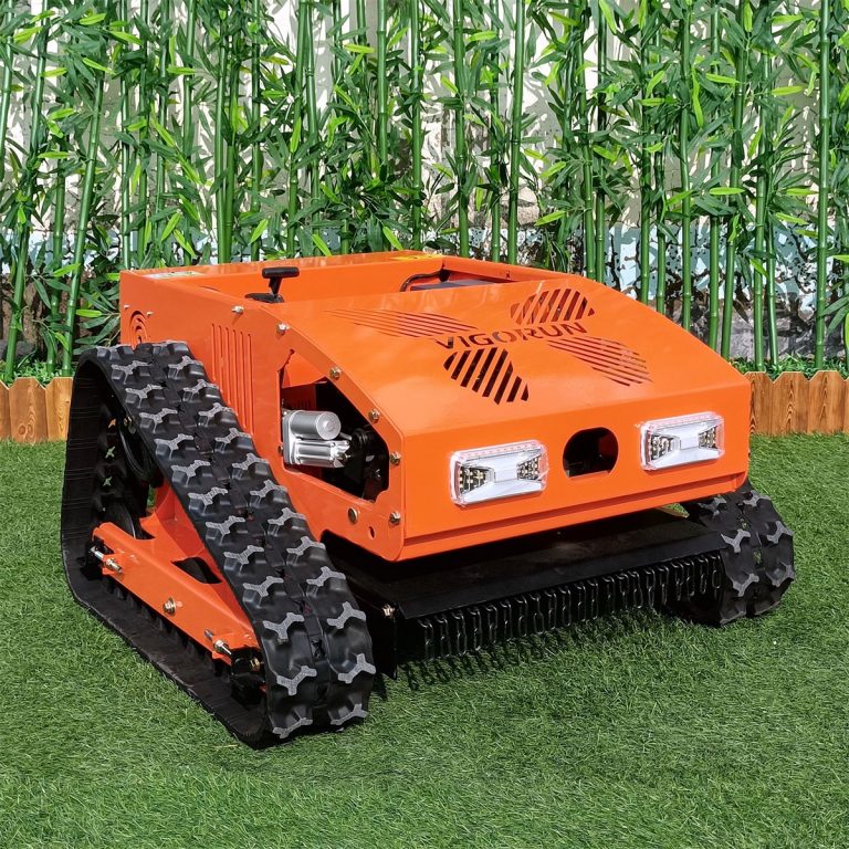 4 wheel drive twin-cylinder four-stroke track wireless lawn mower trimmer for sale